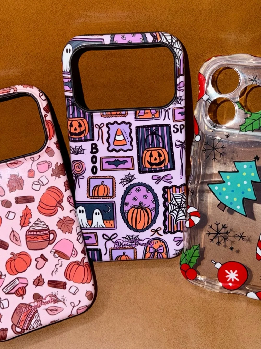 Iphone 17 Pro Cases Bundle, 3 Case Thanksgiving, Halloween, Christmas.